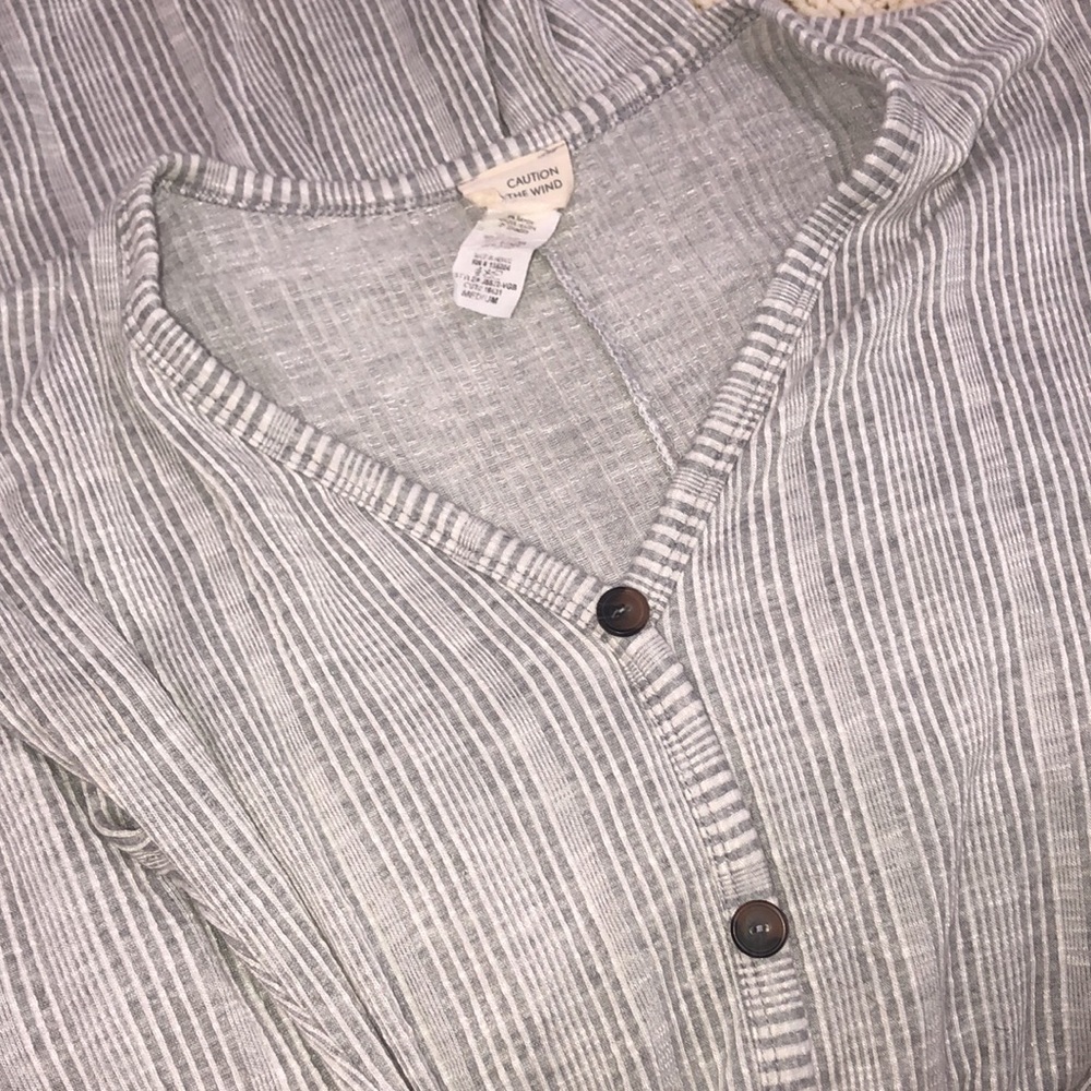 CAUTION to the wind size medium grey boho midi dress - Picture 6 of 6